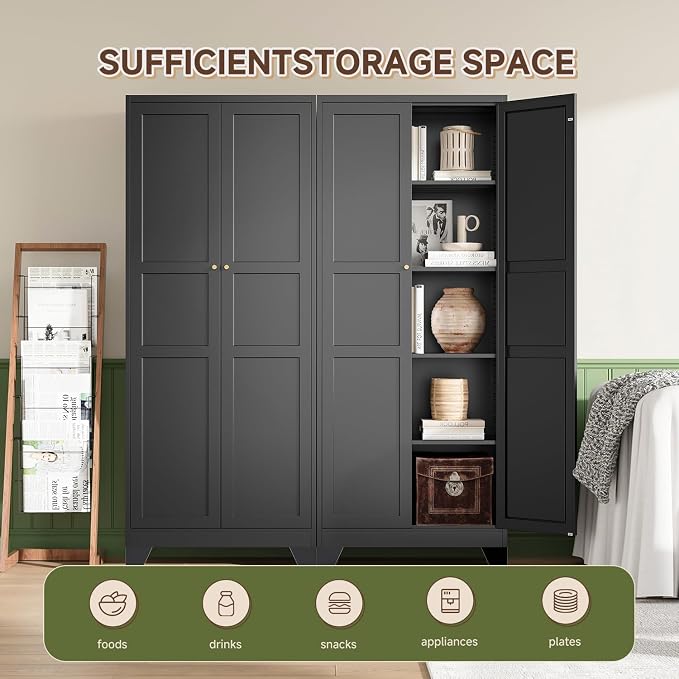 Letaya 75" H Metal Storage Cabinet - Image 4