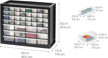 IRIS USA 44-Drawer Small Parts Storage Cabinet, Made in USA, Building Bricks - Image 3