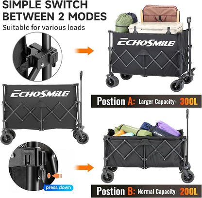 EchoSmile Collapsible Foldable Extended Wagon - Image 6