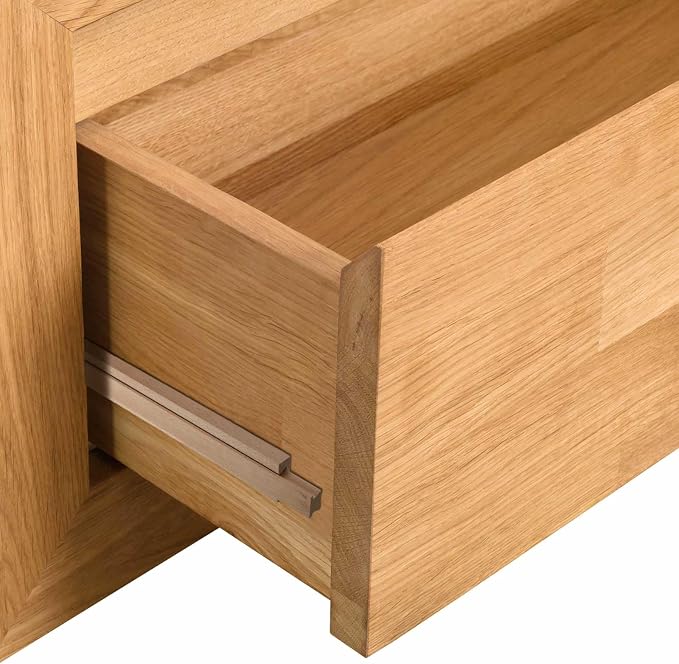 Maitys 2 Pcs 14 Inches Wooden Drawer Slides Bottom Mount Classic Center Guide - Image 7