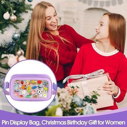 Pin Bag Fanny Pack, Ita Bag Storage Purple Crossbody Belt Bags - Image 5