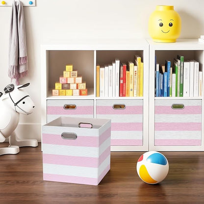 11x11 Cube Storage Bins, Collapsible Fabric Storage Cubes, Cubby Storage - Image 7