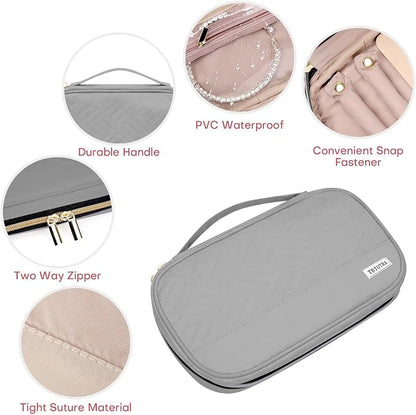 Jewelry Travel Case Organizer for Necklaces, Soft Sided - Image 4