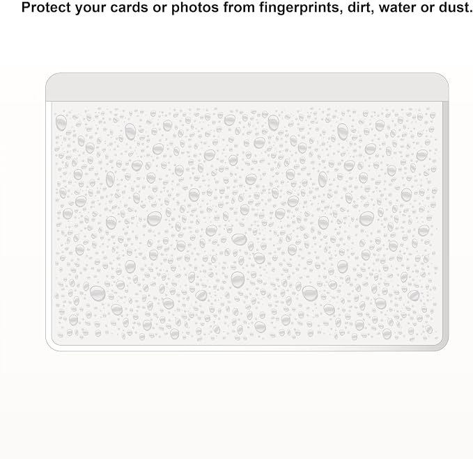 Clear Adhesive 3" x 5" Index Card Pockets, Labels Holders, 50 Pack | Top Open - Image 6