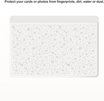 Clear Adhesive 3" x 5" Index Card Pockets, Labels Holders, 50 Pack | Top Open - Image 6