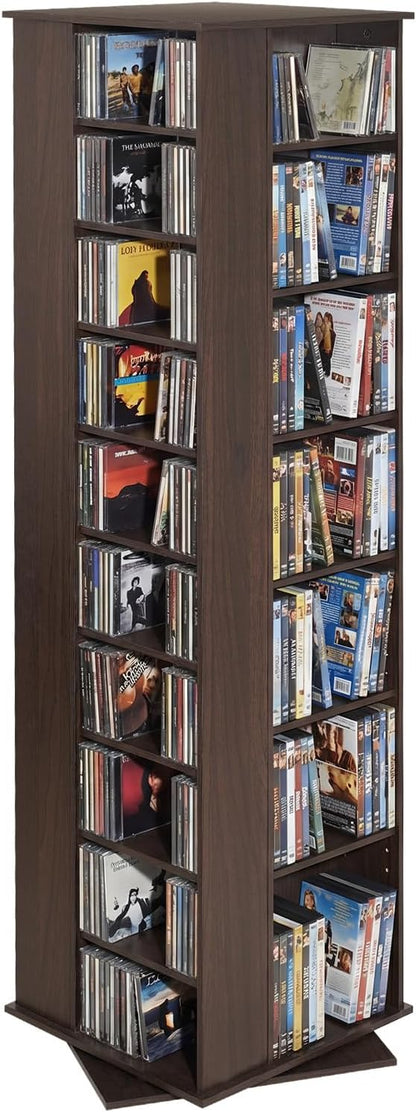 VEVOR Media Storage Cabinet, CD Rack Tower, 34 Compartments Rotating Media by VEVOR