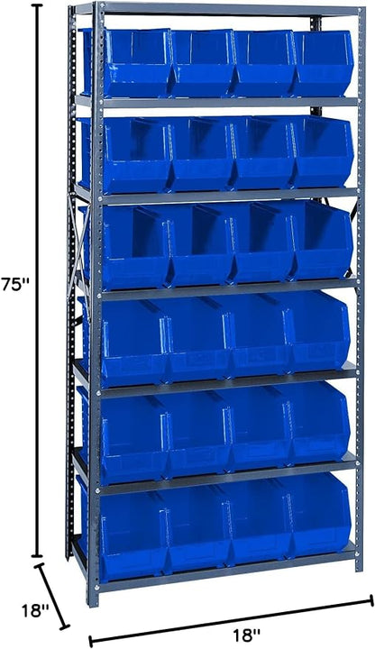 Quantum Storage Systems QSBU-265BL Giant Open Hopper Steel Shelving System - Image 2