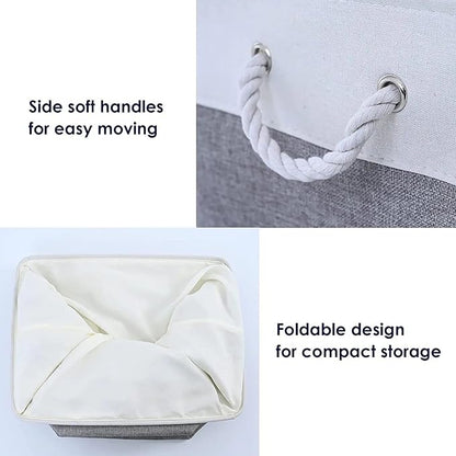 TcaFmac Small Storage Baskets for Shelf 6 Pack Canvas Storage Basket - Image 6