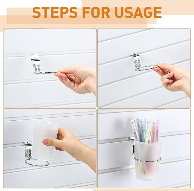 GlikCeil 18 Sets Slatwall Accessories Bins Cups - Image 3