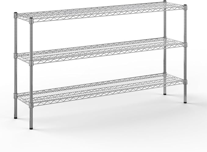 14" Deep x 60" Wide x 34" Height Wire Shelving Kit | 3-Tier | NSF Commercial by Regal+Altair