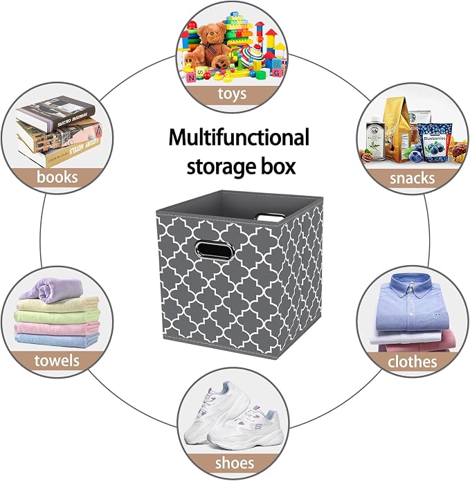 Fabric Cloth Storage Bins, Fabric Cube Organizer - Image 3
