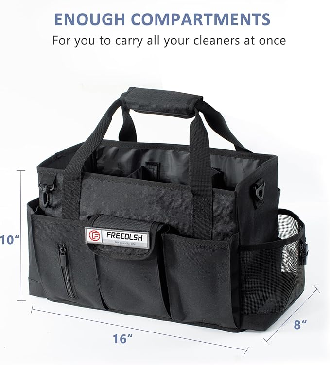 Large Cleaning Caddy for Cleaning Suppliers Organizer, Wearable Cleaing Bag - Image 5