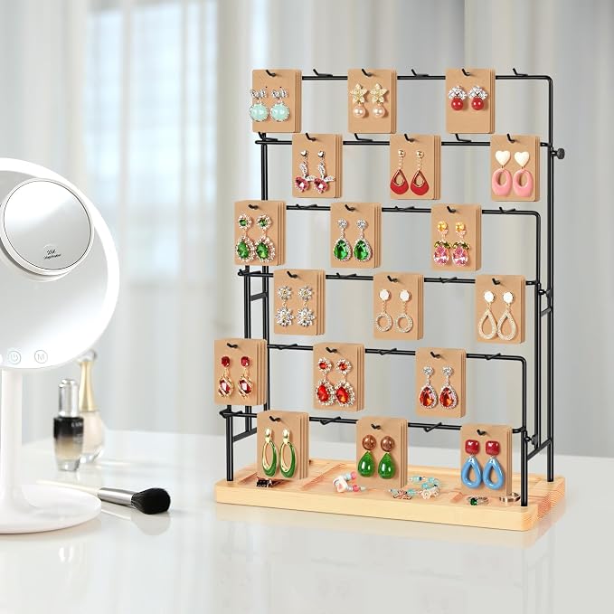 Jewelry Display for Vendors, 36 Hooks Earring Display Stands for Selling - Image 6