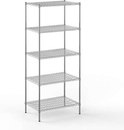 24" Deep x 36" Wide x 86" Height Wire Shelving Kit | 5-Tier | NSF Commercial by Regal+Altair