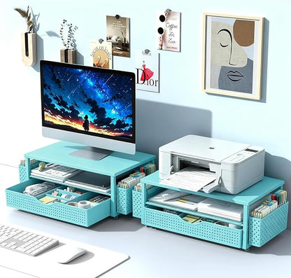 Spacrea Desk Organizer and Accessories, Computer Monitor Stand Riser - Image 7