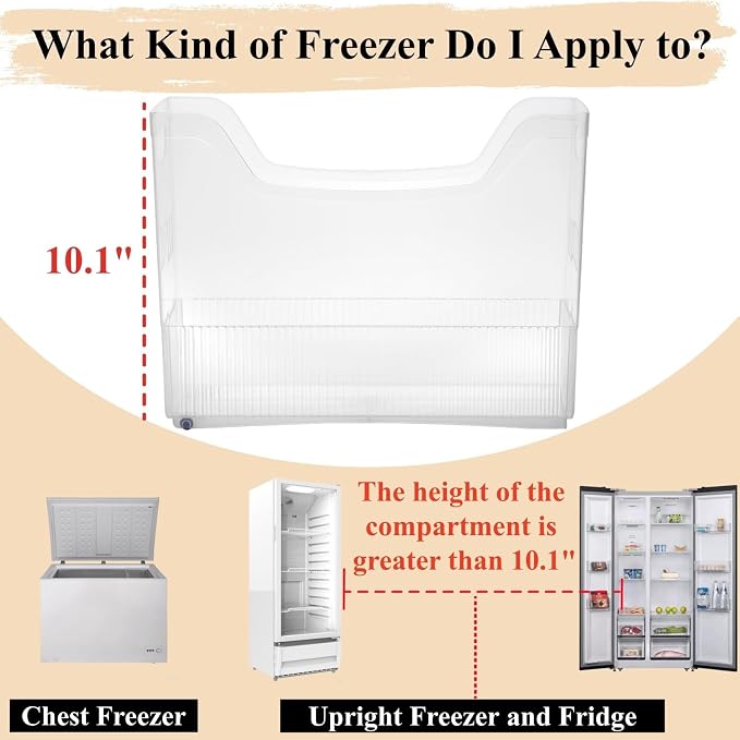 Peohud 3 Pack Freezer Organizer Bins - Image 3