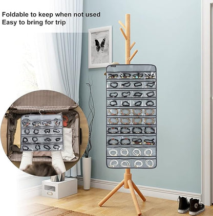 80 Pockets Hanging Jewelry Organizer - Image 6