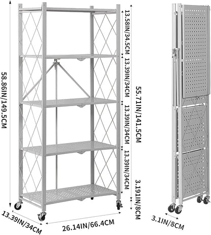 BRIAN & DANY 5-Tier Foldable Storage Shelves - Image 3