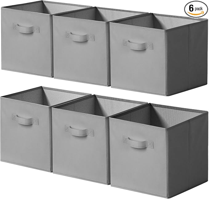 Cupic Cupid 11x11 Storage Cubes, 6 Pack Open Storage Bins by CupicCupid
