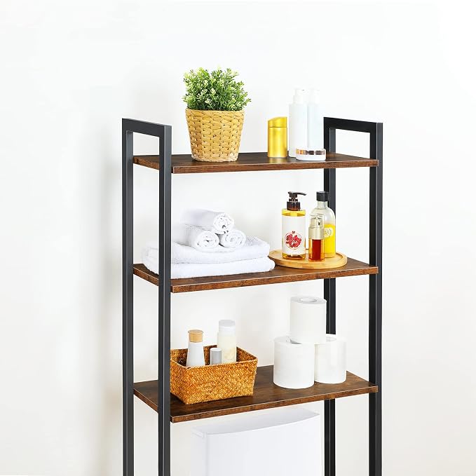 HOOBRO Over The Toilet Storage, 3-Tier Bathroom Organizer Shelf Over Toilet - Image 6