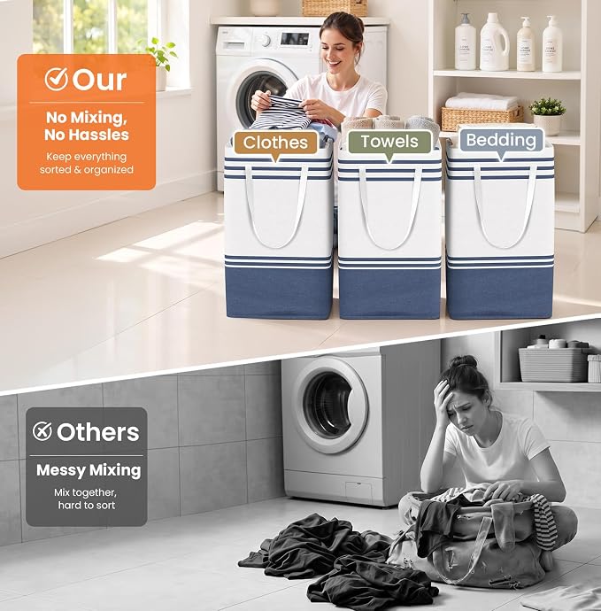 TranquilRelax 3-Pack Laundry Basket - Image 6