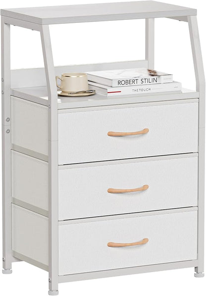 Furnulem White Night Stand by Furnulem
