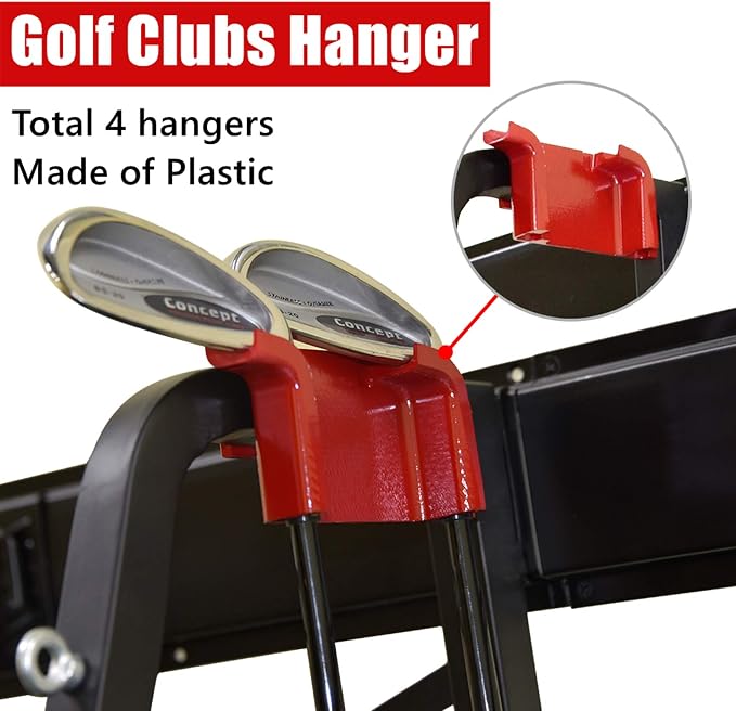 WALMANN Wall Mount Golf Bag Organizer Extra Large 2 Golf Bags Stand Golfing - Image 6