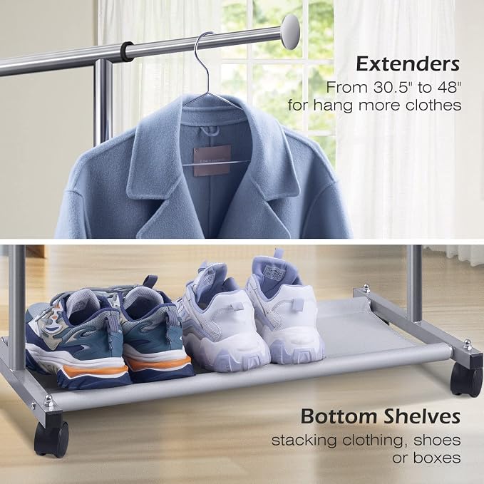 MISSLO Short Clothing Racks for Hanging Clothes - Image 5