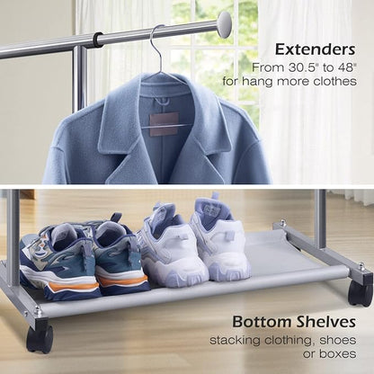MISSLO Short Clothing Racks for Hanging Clothes - Image 5