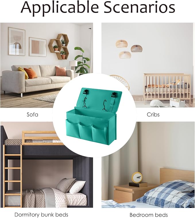 Bedside Caddy Bedside Storage Organizer, Bed Caddy - Image 5