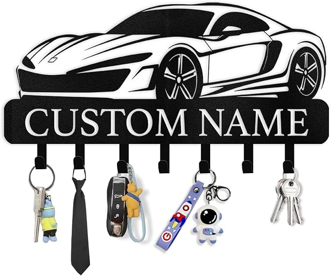 Personalized Key Holder Wall Mount by Dyoart