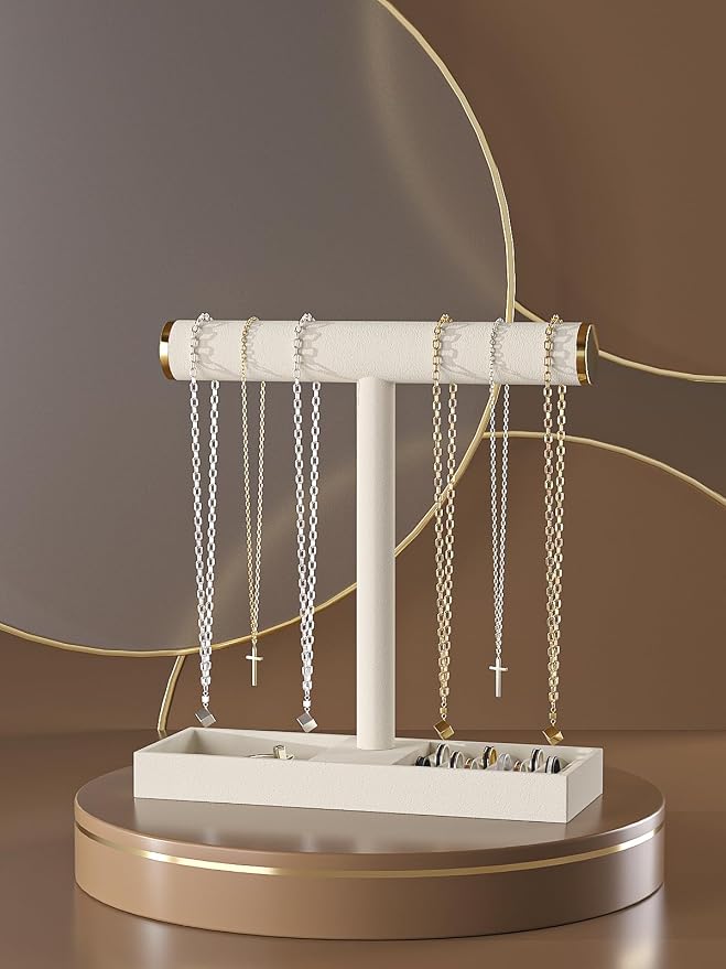 Bracelet and Necklace Holder, Velvet Jewelry Necklace Display Organizer Stand - Image 2