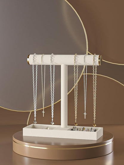 Bracelet and Necklace Holder, Velvet Jewelry Necklace Display Organizer Stand - Image 2