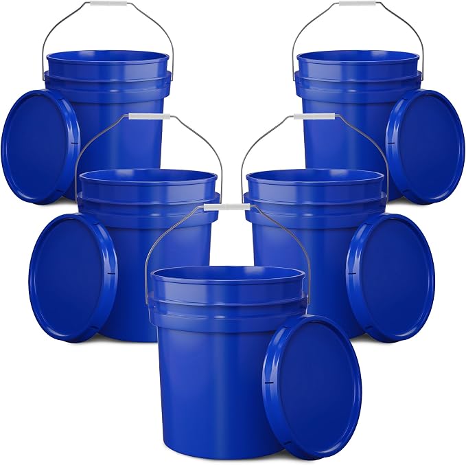 EconoHome 5-Gallon Dark Blue Bucket Pail Container by EconoHome