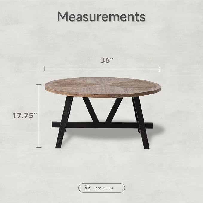 Rustic Farmhouse Coffee Table - Image 3