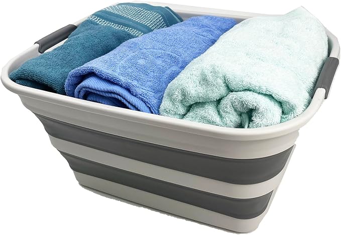 SAMMART Collapsible Plastic Laundry Basket - Image 5