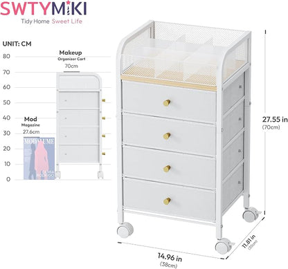 SWTYMIKI Rolling Makeup Organizer Cart - Image 2