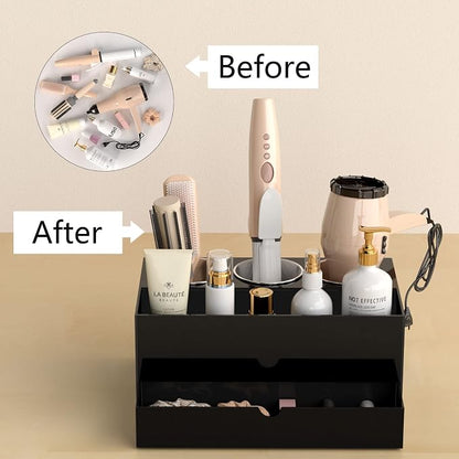 NIUBEE Hair Tool Organizer, Bathroom Countertop Blow Dryer Holder, Vanity Caddy - Image 6