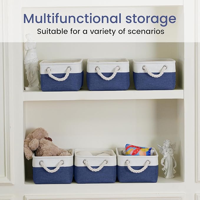 11.8x7.9x5.2 Inch Fabric Small Storage Bins - Image 6
