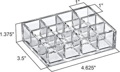 Amazing Abby - Allure - 2-Pack 12-Slot Acrylic Lipstick Organizer, Lipstick - Image 3