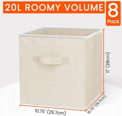 Storage Cubes - 11 Inch Heavy Duty Fabric Storage Bins - Image 2