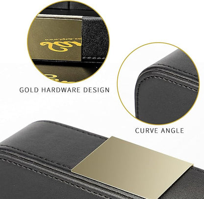 SANZIE Luxury Leather Desktop Storage Small Catchall Organizer Decorative Tray - Image 5