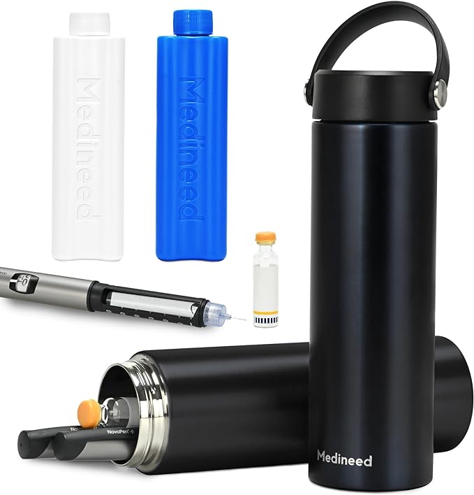 Insulin Cooler Travel Case TSA Approved, Refrigerated Medicine Case by Medineed