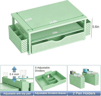 Spacrea Desk Organizer and Accessories, Computer Monitor Stand Riser - Image 5