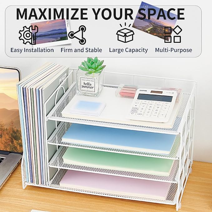 OPNCIE 4-Tier Paper Organizer - Image 6