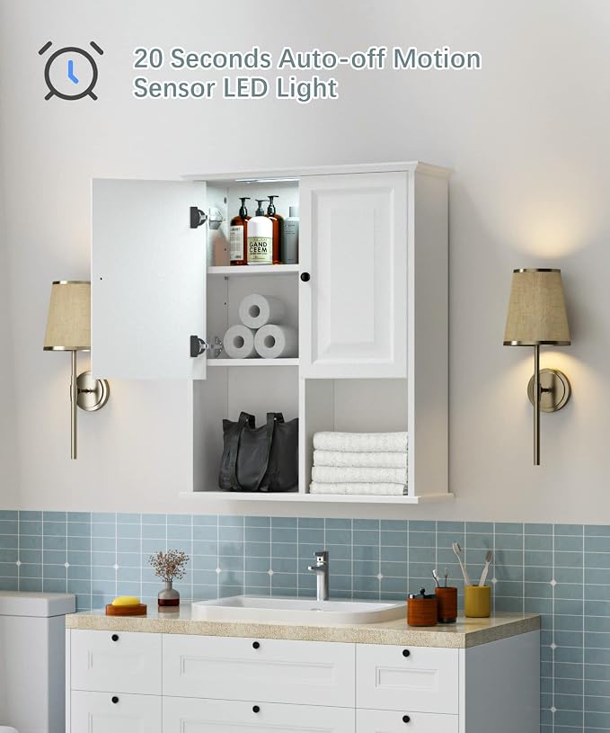 HAIOOU Bathroom Wall Cabinet - Image 4