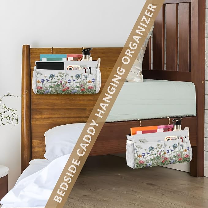 Wildflower Bloom Blue Bedside Caddy - Image 7