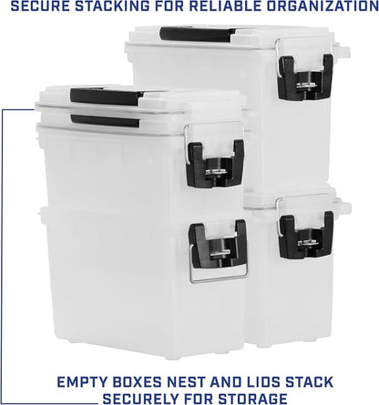 Sheffield Ammo Box Made in USA, Stackable Lockable Ammo Storage Box, Frost | 2 - Image 6