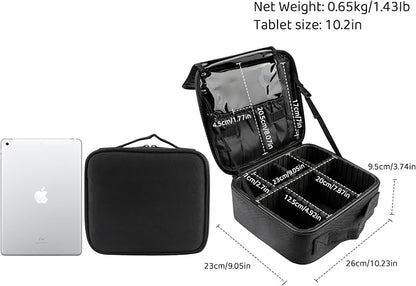 JOURMON Travel Makeup Bag, Large Capacity Cosmetic Train Case - Image 2