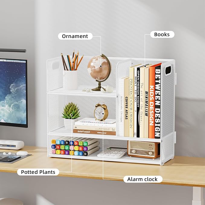 Marbrasse 3-Tier Desk Shelf Organizer - Image 6